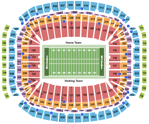 NRG Stadium Texas Bowl Seating Chart